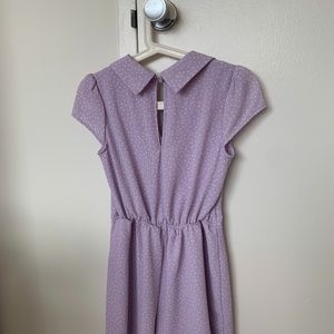 Purple short sleeve romper